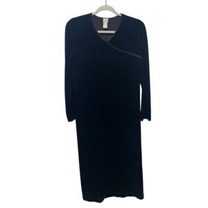 J. Jill Stretch Velvet Holiday Maxi Dress y2k medium petite